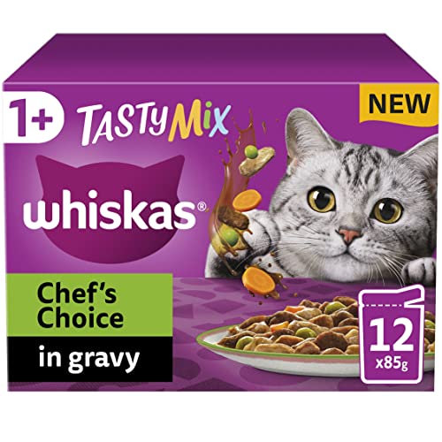 Whiskas 1+ Adult Mixed Selection in Jelly 84 Pouches, Adult Wet Cat Food, Megapack