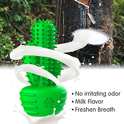RUCACIO Dog Chew Toys, Tough Durable Dog Toothbrush Toys, Outdoor Interactive Dog Toys Dogs Dental Care Teeth Cleaning Toy, Puppy Dog Birthday Gifts
