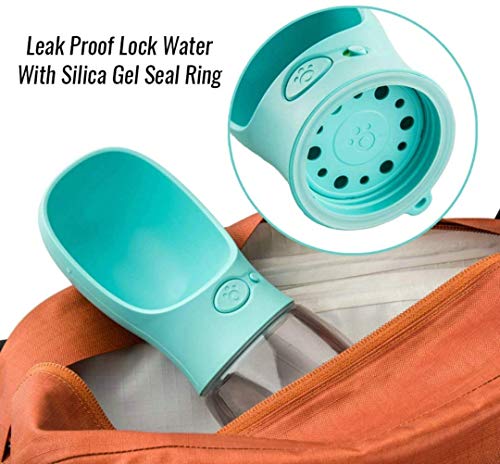 COTOP Portable Dog Water Bottle, 350/550ml Dog Walking Travel Bottle Puppy Water Leak Proof Drinking Dispenser Food Grade Dog Hot Water Drink Bottle , Pet Outdoor Drinking Cup Dog Gift