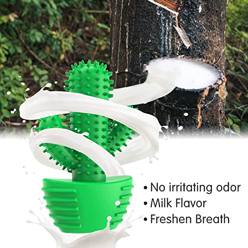 RUCACIO Dog Chew Toys, Tough Durable Dog Toothbrush Toys, Outdoor Interactive Dog Toys Dogs Dental Care Teeth Cleaning Toy, Puppy Dog Birthday Gifts