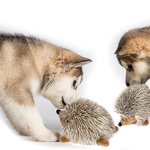 Pawaboo Bedtime Stuffed Animal Toys Plush Dog Toy Pet Chew Toy, [2PACK] Non-toxic Super Soft Plush Hedgehog Figure Toys