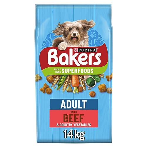 Bakers Adult Dry Dog Food Beef and Veg