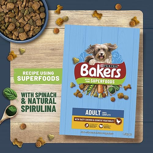 Bakers Adult Dry Dog Food Beef and Veg