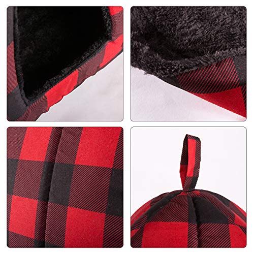 Hollypet Cat Bed Kitten Bed Self-Warming 2-in-1 Foldable Comfortable Igloo Triangle Pet Tent House