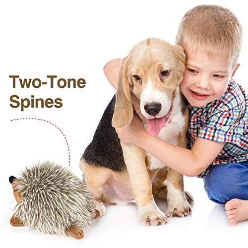 Pawaboo Bedtime Stuffed Animal Toys Plush Dog Toy Pet Chew Toy, [2PACK] Non-toxic Super Soft Plush Hedgehog Figure Toys