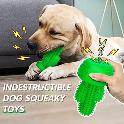 RUCACIO Dog Chew Toys, Tough Durable Dog Toothbrush Toys, Outdoor Interactive Dog Toys Dogs Dental Care Teeth Cleaning Toy, Puppy Dog Birthday Gifts