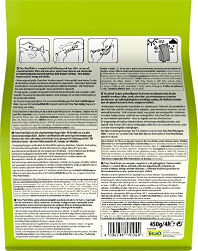 Tetra Pond Sticks, Complete Food for All Pond Fish for Health, Vitality and Clear Water