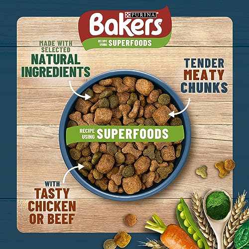 Bakers Adult Dry Dog Food Beef and Veg