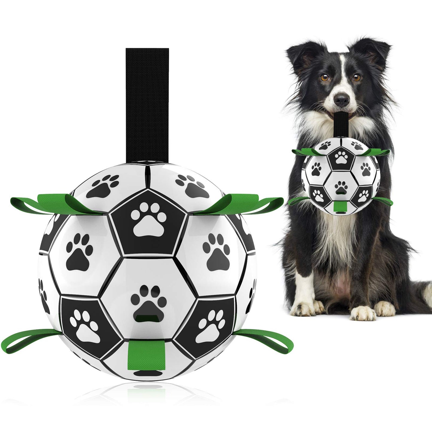 HETOO Dog Toys, Interactive Dog Football Toys with Grab Tabs, Durable Dog Balls for Small Medium Breed Dog Water Toy Indoor & Outdoor, Gift for Dogs