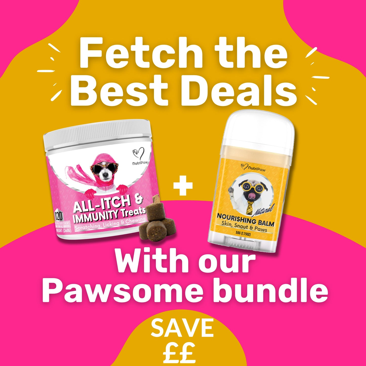 NutriPaw All-Itch Immunity Treats For Dogs - Soothe Itchy Paws, Eyes, Ears, Skin - Stop Itching, Licking, Scratching - Perfect for Small, Medium & Large Dogs - Supports Seasonal Itching